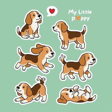 Adorable Cartoon Puppy Character Baby Vector