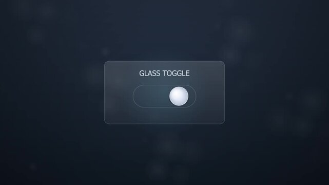 Glass toggle button animation