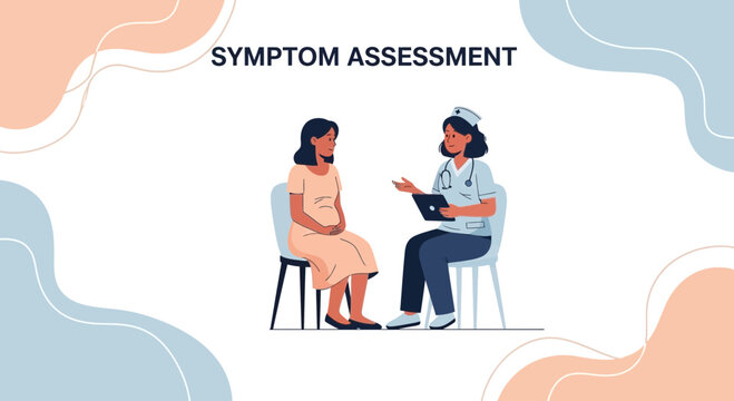 Doctor assessing patient symptoms, medical consultation, healthcare concept
