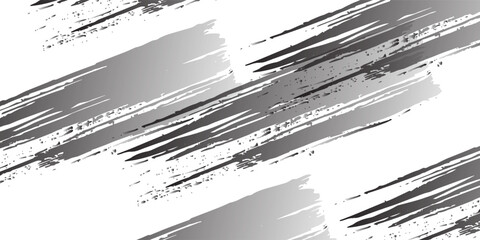 Fototapeta premium Stock image of creative brush strokes on white background. Black brush Stock on isolated background. Abstract black brush stroke on white background with colorful oil paint.