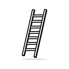 Simple illustration of a ladder. © dewi