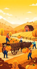 Autumn Pumpkin Harvest.