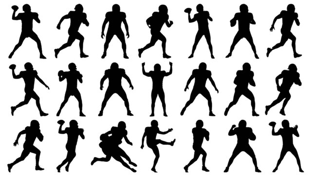 Silhouette series of people dancing and exercising in a dynamic pose sequence isolated on transparent background, Vector