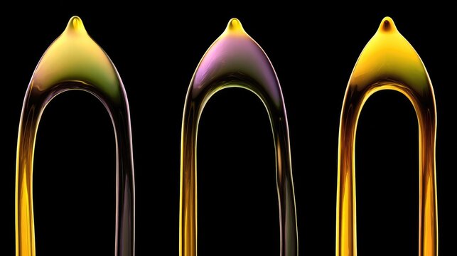 parabolic. Parabolic arcs of colored liquid flowing against a dark background. STEM education sheets, lab safety posters, designed for STEM education and laboratory safety posters.