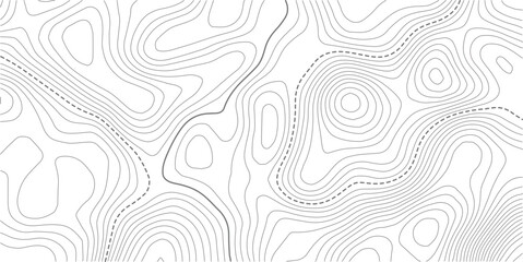 Retro topographic map. Geographic contour map. Grid geographic relief. Terrain path. Topography bg. Vector illustration art.  © MDSOHEL