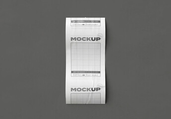 Receipt Ticket Mockup