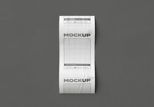 Receipt Ticket Mockup