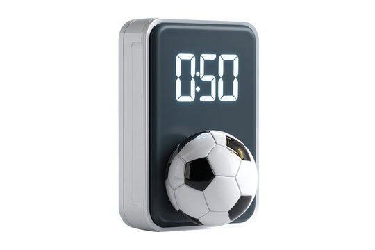 Digital Countdown Timer Display for Soccer Game