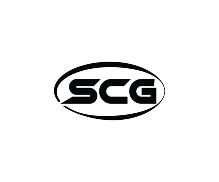 SCG Abstract Modern Lettermark Logo Design. Calligraphy professional initials vector logo Design.