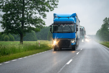 Transport drogowy.