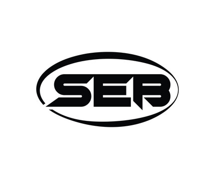 SEB Abstract Modern Lettermark Logo Design. Calligraphy professional initials vector logo Design.