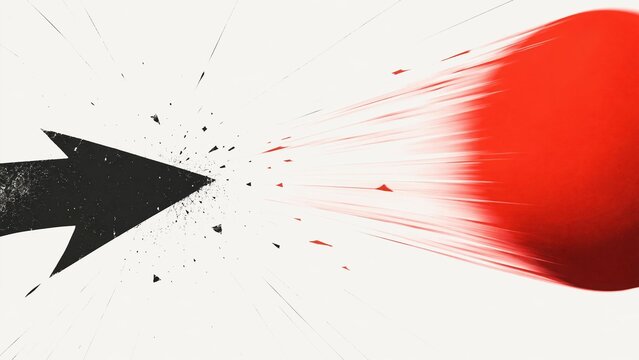 forcefully. An object being forcefully ejected from the frame with motion trails. mobility guides, transit brochures, designed for transport & logistics marketing, used by clinicians.
