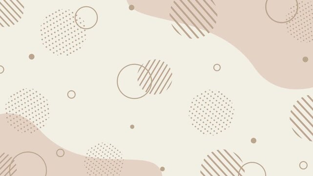 simple background pattern with pastel-colored geometric shapes that is pop and cute