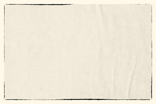 Blank white, beige, brown creased crumpled paper texture background old grunge ripped torn vintage collage posters placards empty space text backdrop	