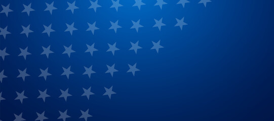 Obraz premium USA flag blue background, United States patriotic stars and stripes pattern design for Independence Day on July 4th