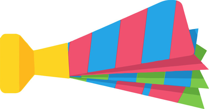 Party Horn Blower with Colorful Stripes, Celebration Noise Maker