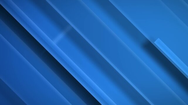 Abstract dynamic background with smooth diagonal lines moving and changing colors from blue to green and orange.