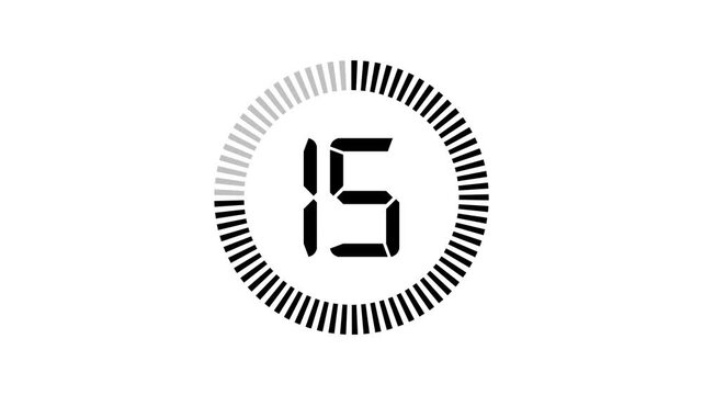 20 seconds Countdown timer, 20 seconds stopwatch displays a timer counting down, 20 to 0 seconds digital countdown timer. 20 Second Digital Countdown Engaging Timer Visuals for Events 4k video