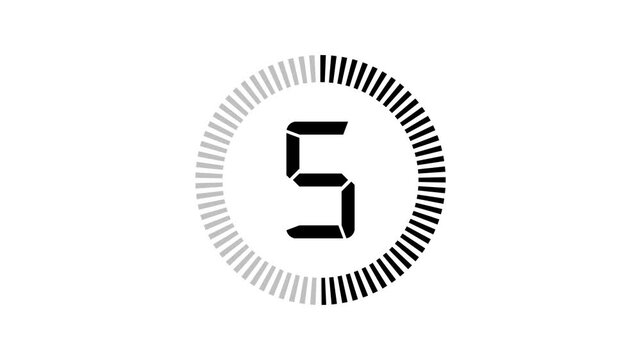 10 seconds Countdown timer, 10 seconds stopwatch displays a timer counting down, 10 to 0 seconds digital countdown timer. 10 Second Digital Countdown Engaging Timer Visuals for Events 4k video