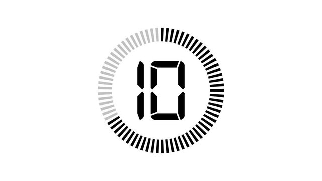 15 seconds Countdown timer, 15 seconds stopwatch displays a timer counting down, 15 to 0 seconds digital countdown timer. 15 Second Digital Countdown Engaging Timer Visuals for Events 4k video
