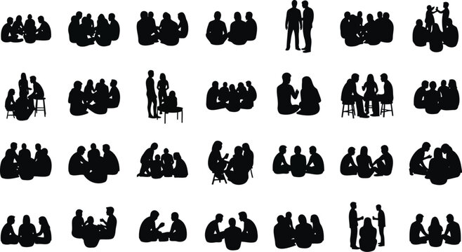 Group meetings involve diverse professional.
