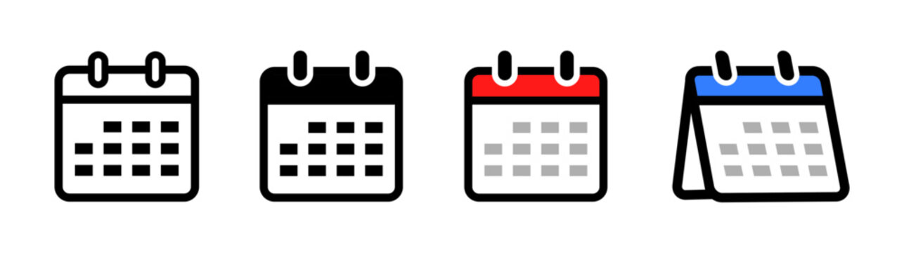 Calendar icon. Date Reminder Symbol
