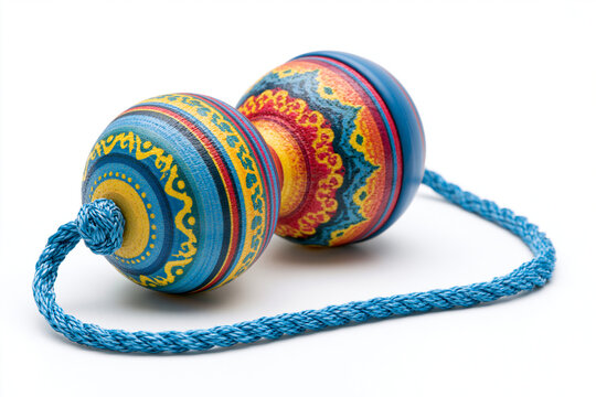 Classic Yo Yo Toy Isolated on White Background