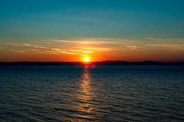 Obraz premium Sonnenuntergang am Meer