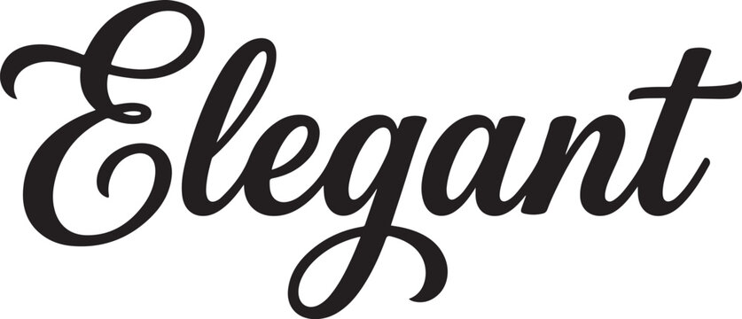 The word written in a black, bold, cursive script font on a plain white background