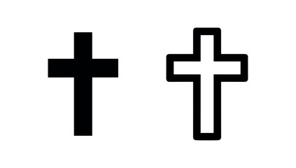 Fototapeta premium Christian Cross Religious Icons