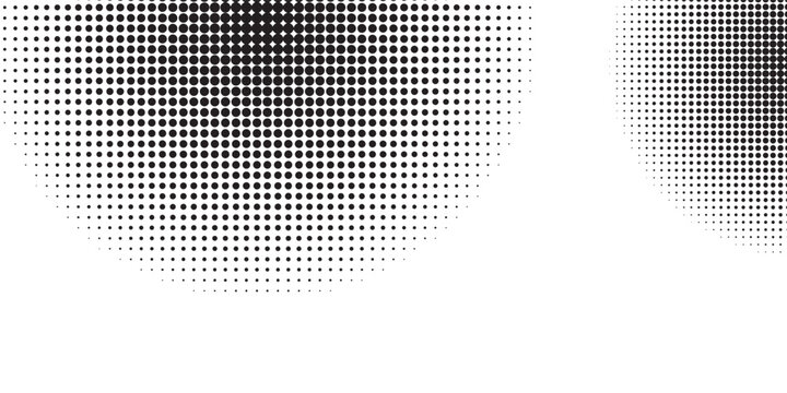 Wave halftone pattern. Halftone dots background. Vector