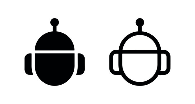 Robot Chatbot Assistant Head Icon