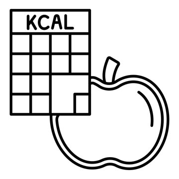 Count Calories Vector Icon Design