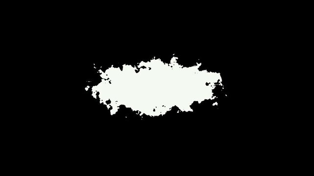 black ink splash