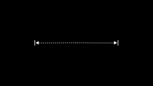 Growth Measurement Dotted Line Animation Loop.