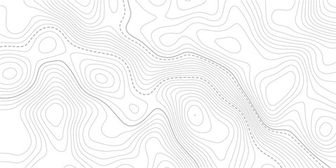Fototapeta premium Topographic map background. Geographic line map with elevation assignments.Vector illustration.