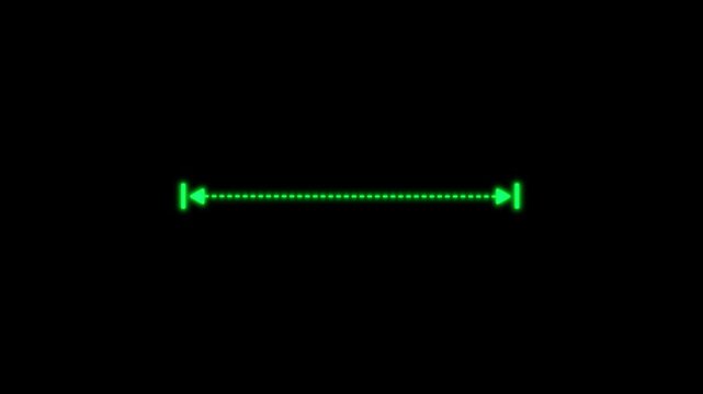 Growth Measurement Dotted Line Animation Loop.