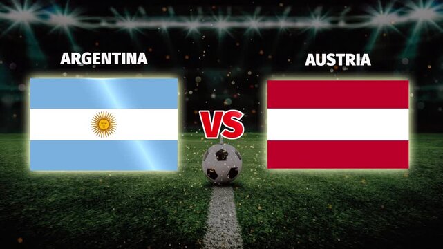 Argentina VS Austria live Football match video template