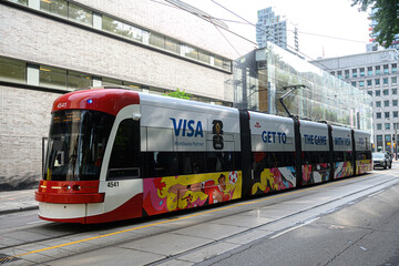 Naklejka premium Toronto street view during the FIFA World Cup 2026