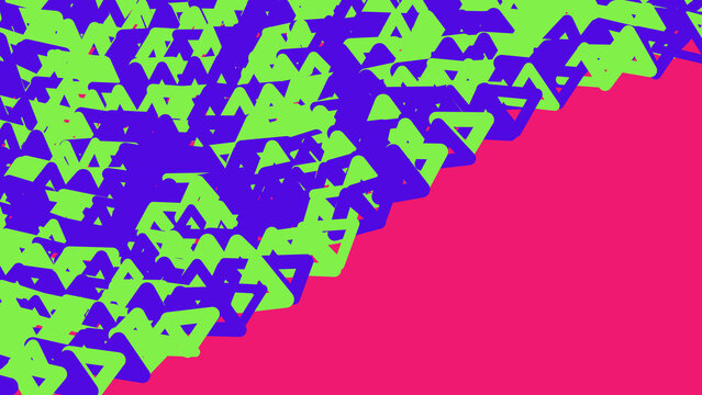 Abstract geometric pattern with colorful triangle shapes