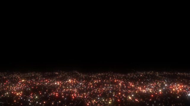 sparkling gold waves title background flowing animation
