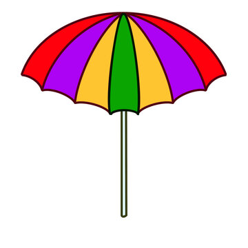 Colorful Beach Umbrella