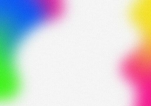 Abstract background with soft colorful gradient light effects on white.