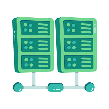 An icon design of server hosting