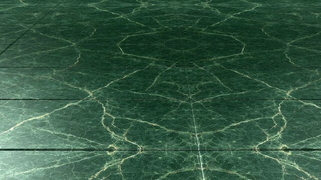 Camera moving over Verde Guatemala green marble tiles seamless pattern background exquisite natural stone texture for sophisticated interior design projects