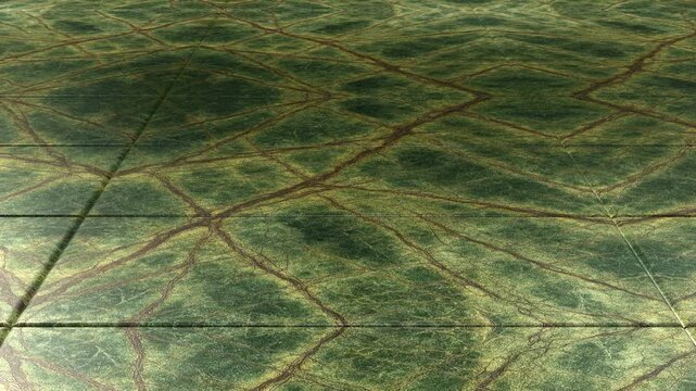 Organic movement over Rainforest Green marble tiles seamless pattern backdrop exotic tree branch veined stone texture for luxury nature inspired design