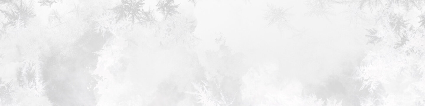 Winter frost overlay texture with snowflakes and ice on transparent background, cold weather effect.
