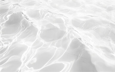 Obraz premium White Transparent Water Ripples Abstract Nature Backdrop Serene Aquatic Surface Texture with Delicate Light Patterns