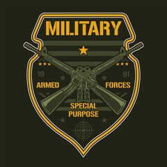 Obraz premium Military logo design from 1991