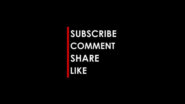 Subscribe to the YouTube animation